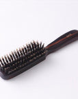 黒豚毛ヘアブラシ6行(頭皮に優しい刺激をお好みの方)