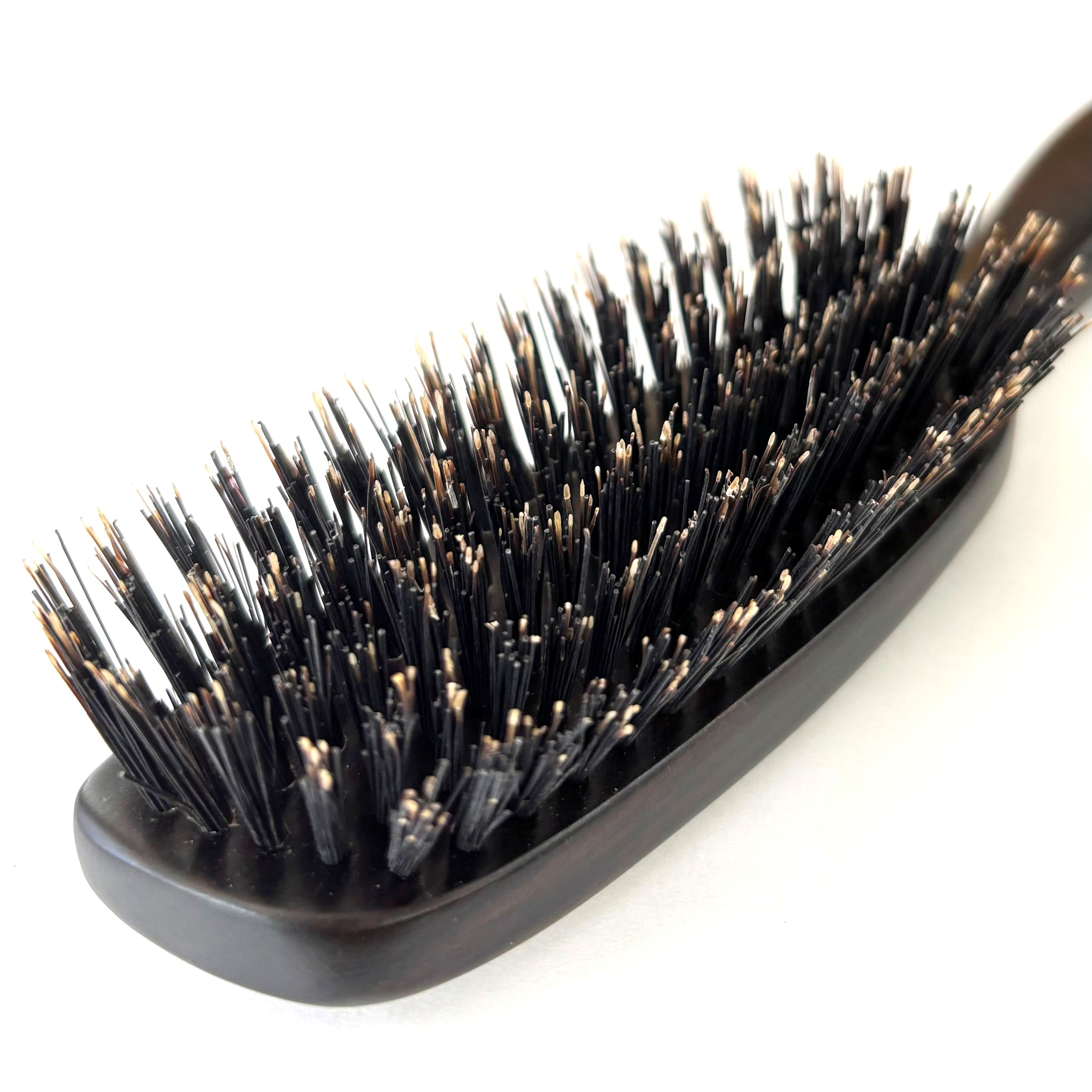 猪毛ヘアブラシ6行（髪の量が普通の方におすすめ） – Karen美容家
